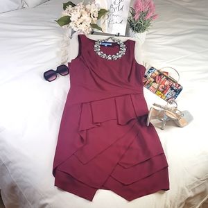 Antonio Melani Red Dress Office Wear Business Casual Meeting Dress